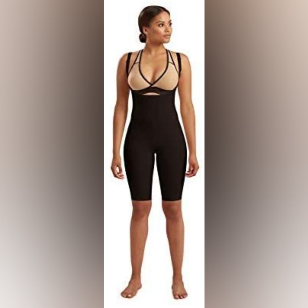 Knee length compression shapewear